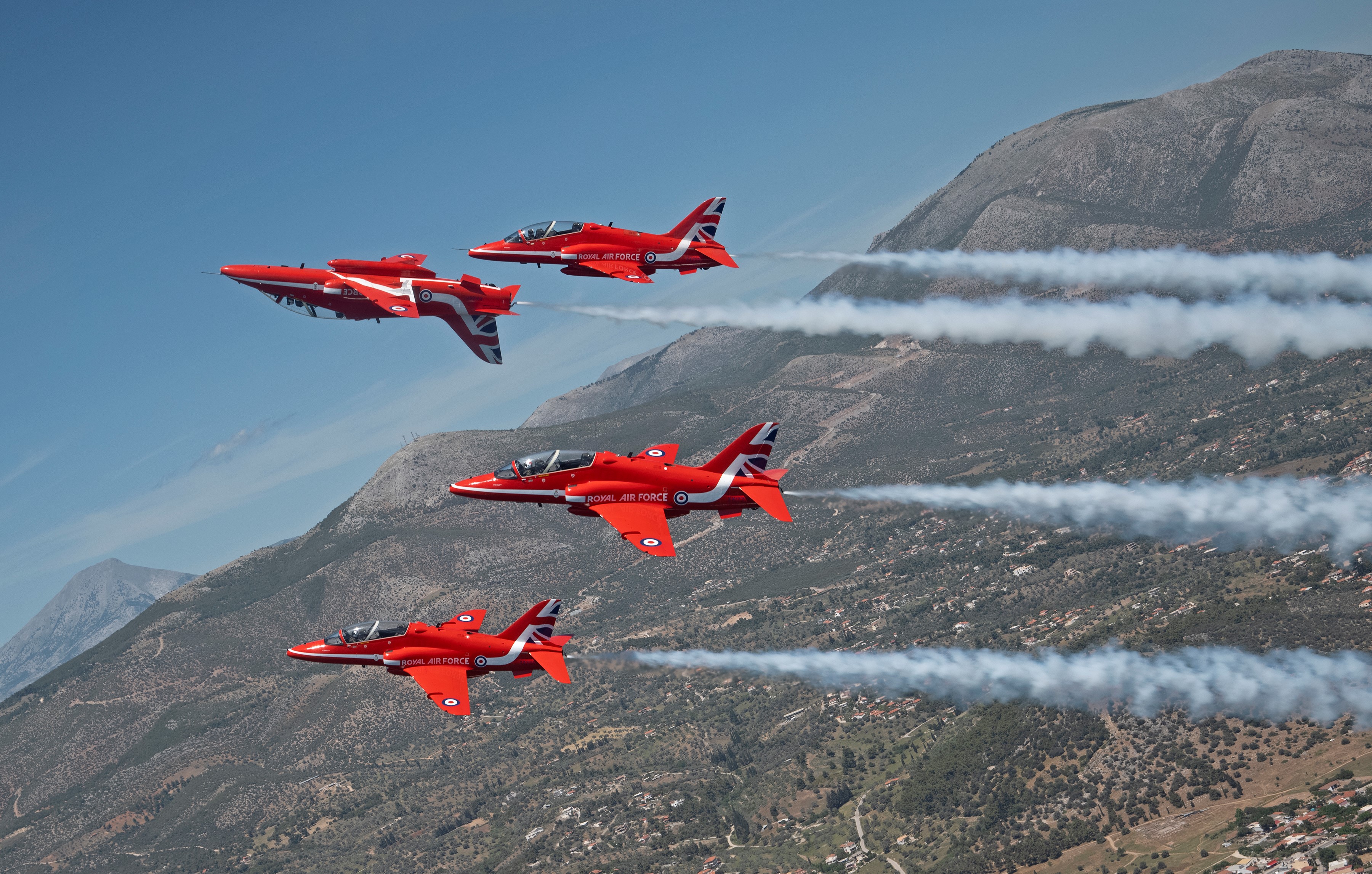The rear section, including Reds 6 and 9, in action during 2021.